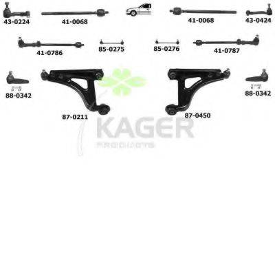 KAGER 800403 Підвіска колеса