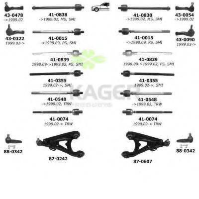 KAGER 800418 Підвіска колеса