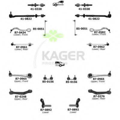 KAGER 800461 Підвіска колеса