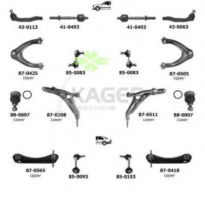 KAGER 800479 Підвіска колеса