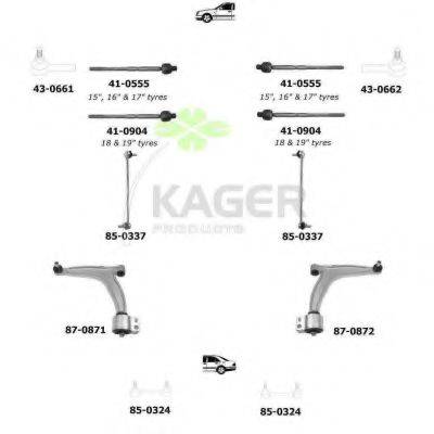 KAGER 800609 Підвіска колеса