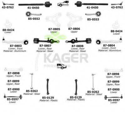 KAGER 800685 Підвіска колеса