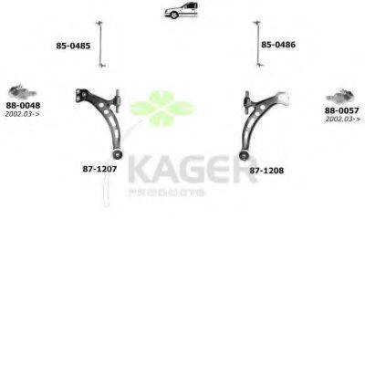 KAGER 801293 Підвіска колеса