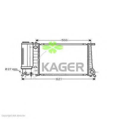 KAGER 310118 Радіатор, охолодження двигуна