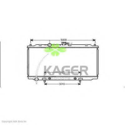 KAGER 310277 Радіатор, охолодження двигуна