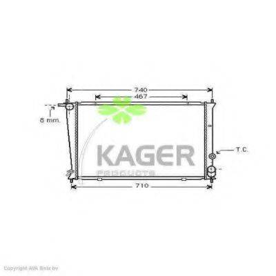 KAGER 310517 Радіатор, охолодження двигуна