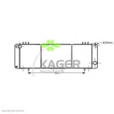 KAGER 310554 Радіатор, охолодження двигуна