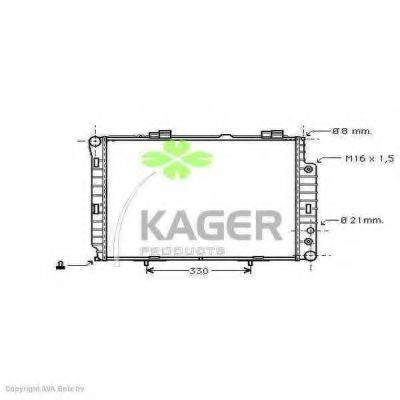 KAGER 310618 Радіатор, охолодження двигуна