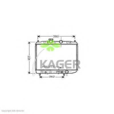 KAGER 310656 Радіатор, охолодження двигуна