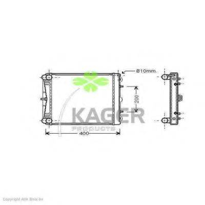 KAGER 310901 Радіатор, охолодження двигуна