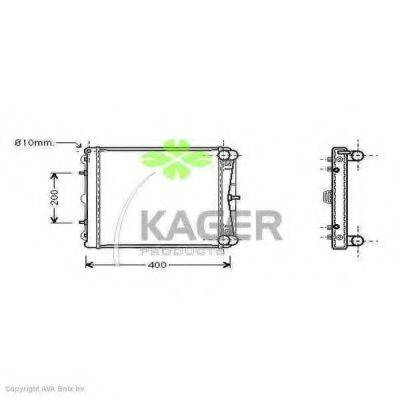 KAGER 310902 Радіатор, охолодження двигуна