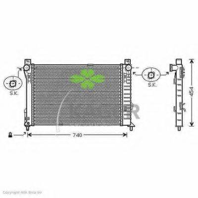 KAGER 311847 Радіатор, охолодження двигуна