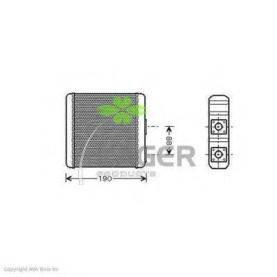 KAGER 320024 Теплообмінник, опалення салону