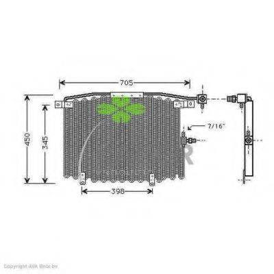 KAGER 945001 Конденсатор, кондиціонер