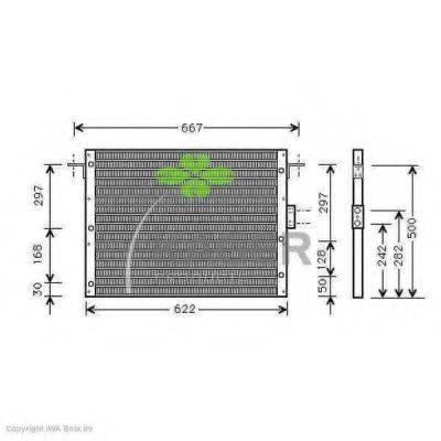 KAGER 945032 Конденсатор, кондиціонер