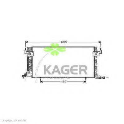 KAGER 945064 Конденсатор, кондиціонер