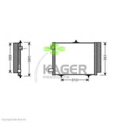 KAGER 945071 Конденсатор, кондиціонер