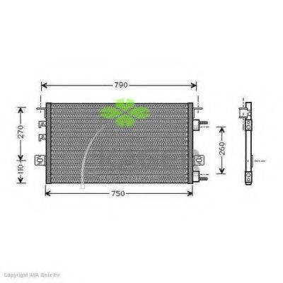 KAGER 945076 Конденсатор, кондиціонер