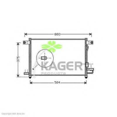 KAGER 945104 Конденсатор, кондиціонер