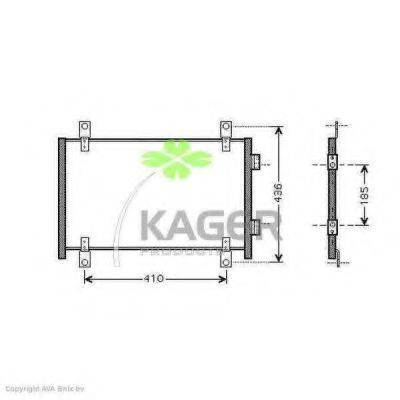 KAGER 945160 Конденсатор, кондиціонер