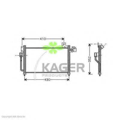 KAGER 945246 Конденсатор, кондиціонер