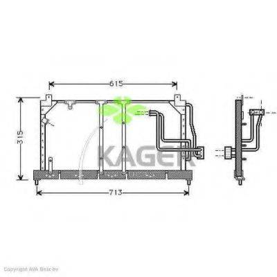 KAGER 945253 Конденсатор, кондиціонер