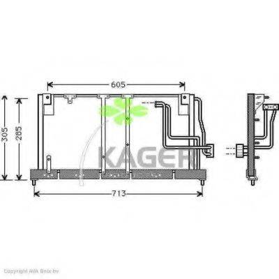 KAGER 945254 Конденсатор, кондиціонер