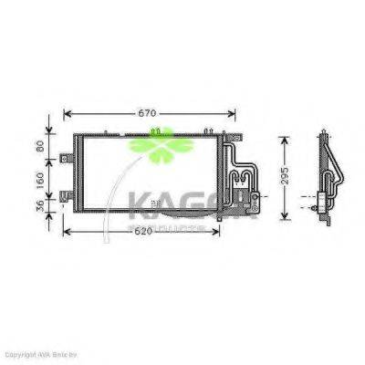 KAGER 945266 Конденсатор, кондиціонер