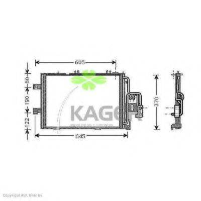 KAGER 945275 Конденсатор, кондиціонер