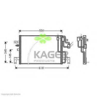 KAGER 945339 Конденсатор, кондиціонер