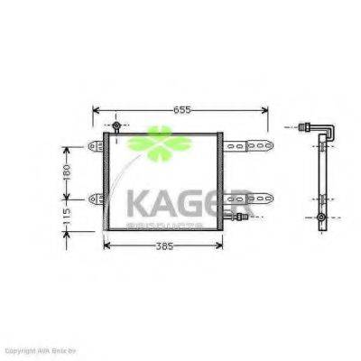 KAGER 945395 Конденсатор, кондиціонер