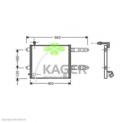 KAGER 945400 Конденсатор, кондиціонер