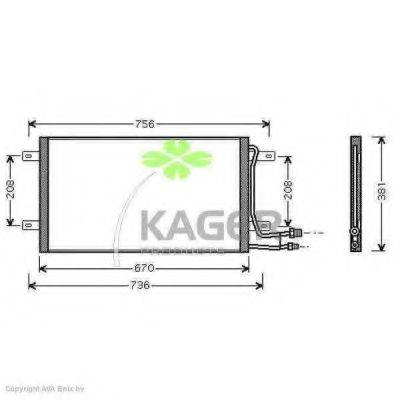 KAGER 945403 Конденсатор, кондиціонер