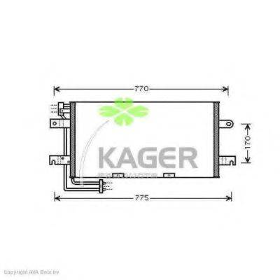 KAGER 945405 Конденсатор, кондиціонер