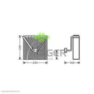 KAGER 945647 Випарник, кондиціонер