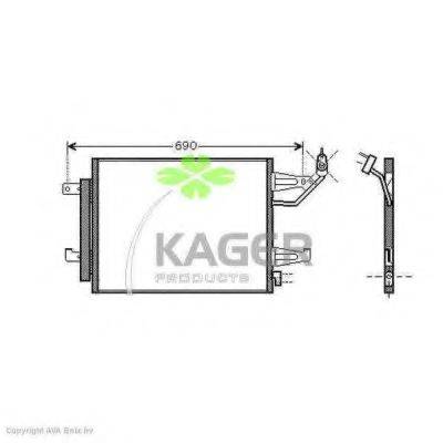 KAGER 945926 Конденсатор, кондиціонер