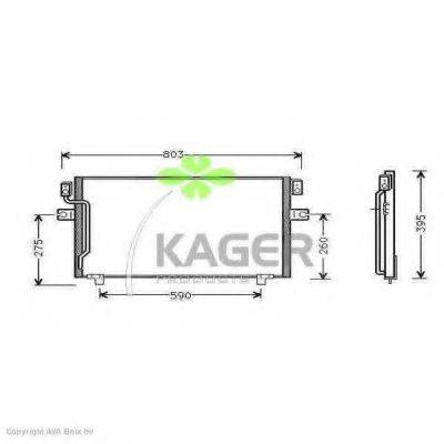 KAGER 946105 Конденсатор, кондиціонер