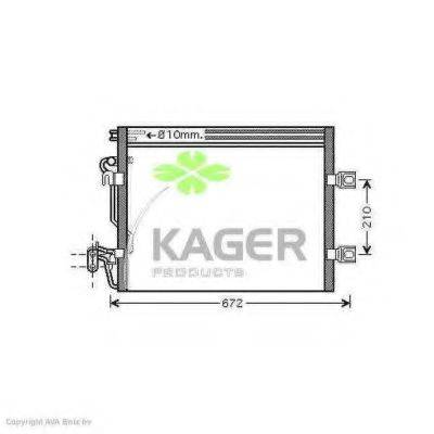 KAGER 946244 Конденсатор, кондиціонер