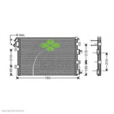 KAGER 946268 Конденсатор, кондиціонер