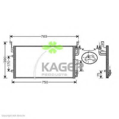 KAGER 946281 Конденсатор, кондиціонер