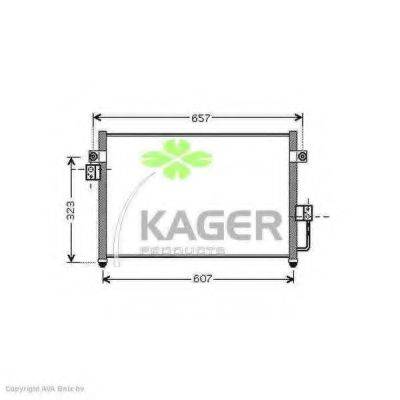 KAGER 946318 Конденсатор, кондиціонер