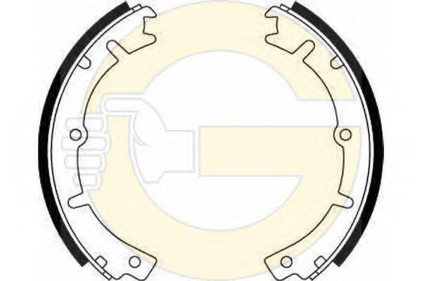 GIRLING 5180119 Комплект гальмівних колодок