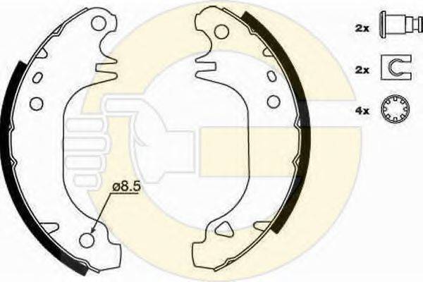 GIRLING 5185323 Комплект гальмівних колодок