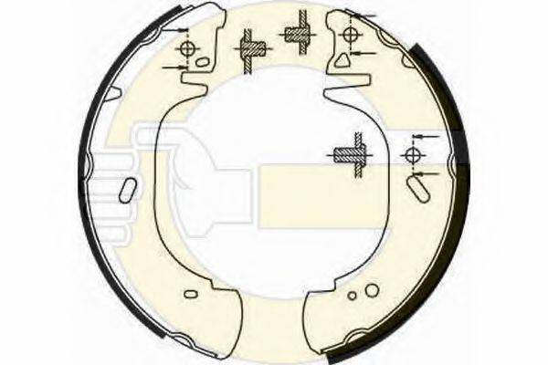 GIRLING 5186303 Комплект гальмівних колодок