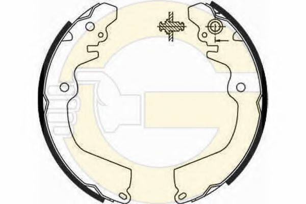 GIRLING 5186669 Комплект гальмівних колодок