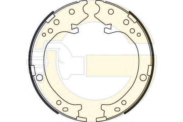 GIRLING 5187799 Комплект гальмівних колодок, стоянкова гальмівна система