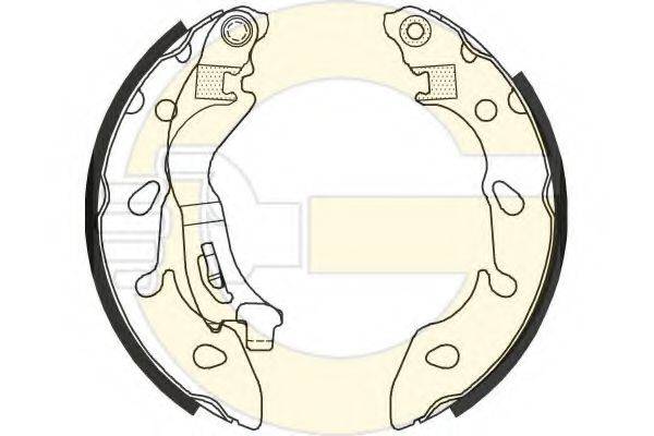 GIRLING 5187966 Комплект гальмівних колодок