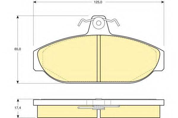 GIRLING 6104821 Комплект гальмівних колодок, дискове гальмо