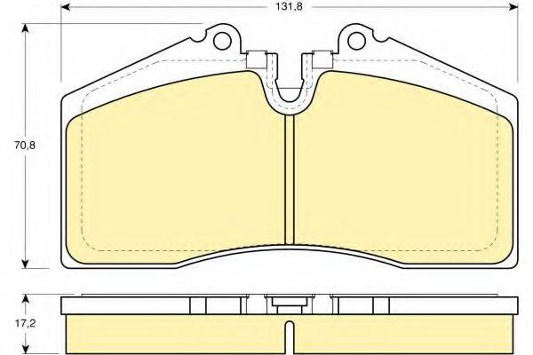 GIRLING 6109662 Комплект гальмівних колодок, дискове гальмо