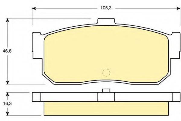 GIRLING 6111729 Комплект гальмівних колодок, дискове гальмо